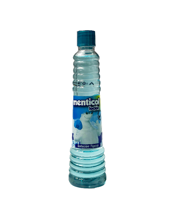 LOCION MENTICOL AZUL PQUEÑO FRASCO X 60 ML